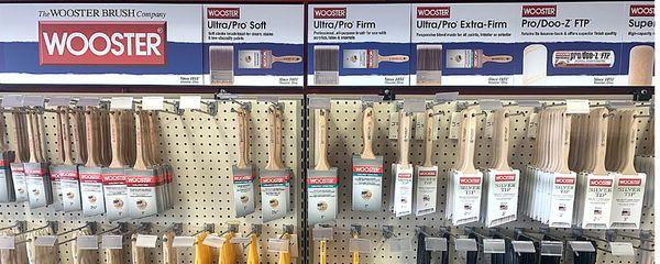 We offer a full array of brushes, rollers, and supplies to help you get the job done right.