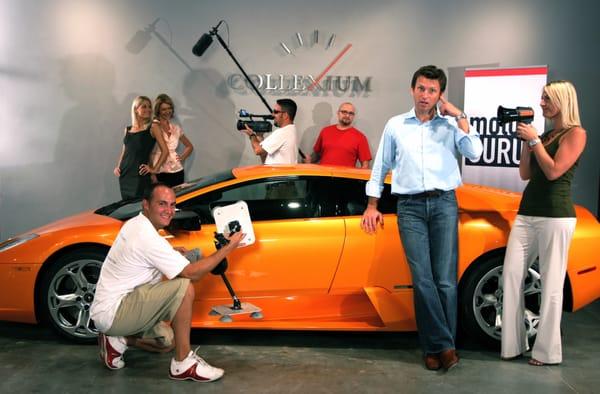 scene from our days as the in-house production company for web-tv startup "Motorguru.com"