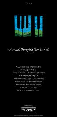 Poster for the 31st Annual BJF.