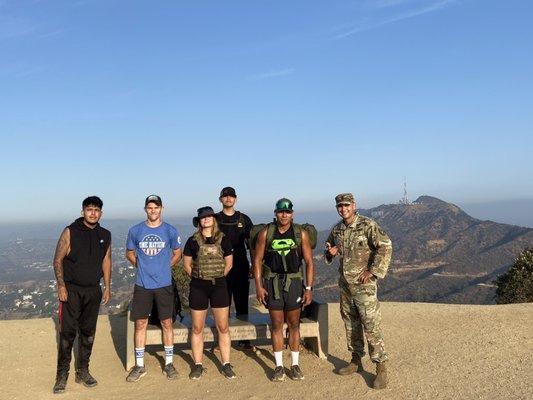 Future Soldier PT atop Griffith Park