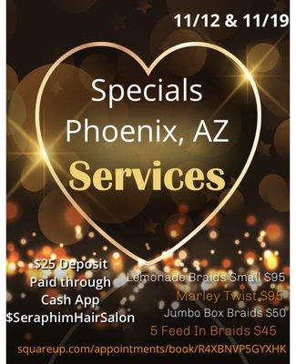 Anointed Specials For Phoenix, AZ