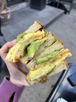 Hoboken girl breakfast sandwich