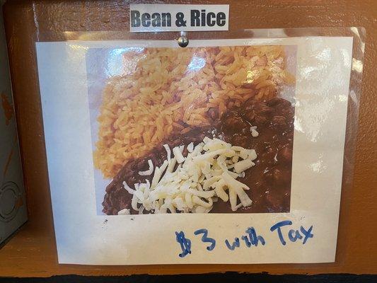 Beans and rice