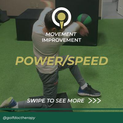 Golf power/speed training