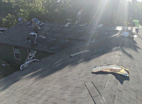 This is the after photo of a roof replacement project.