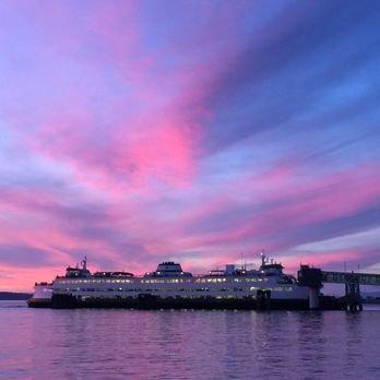 Sunset ferry views