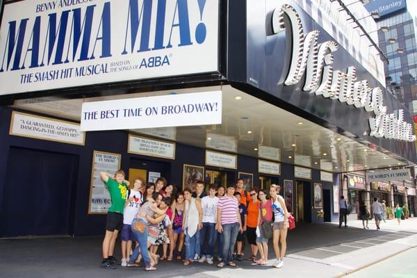 IH New York summer camp trip to a Broadway show