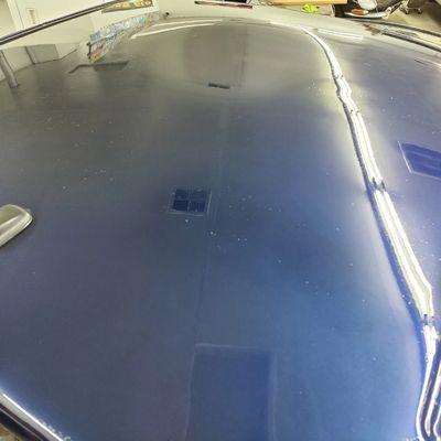 Dodge ram roof after removing pealing clear coat and restored only with RestorFx
www.restorfxgrantspass.com