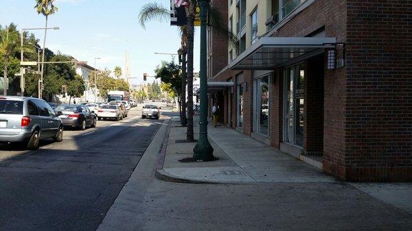 The place is across the street from the Hollywood Production Center. It's located next to Joon Shabu Shabu