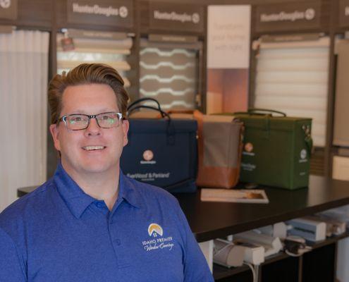 Hi! I'm Matt Dickerson, with Idaho Premier Window Coverings. I look forward to working with you on your next project! Cheerfully, Matt