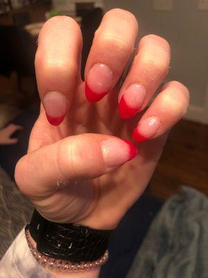 Botched French tips