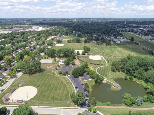 Baseball fields at Pioneer Park.