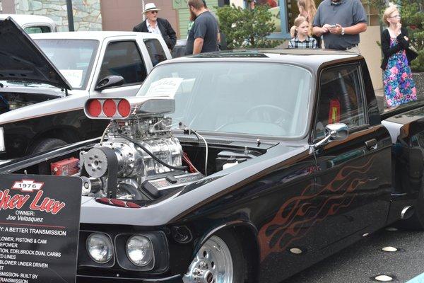 this is my 77 Chevrolet LUV pu 502 with a 671 blower ,850 hp it has a tricked out 700 r4 transmission .