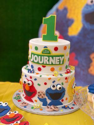 My daughters Sesame Street cake.