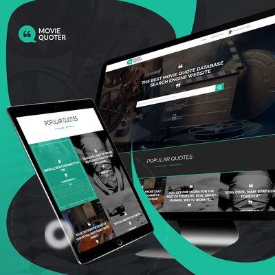 Movie quote database driven website for MoveQuoter