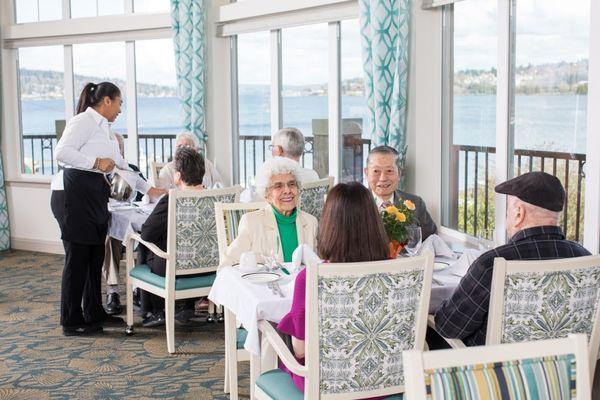 Dining Room Overlooking Lake Washington