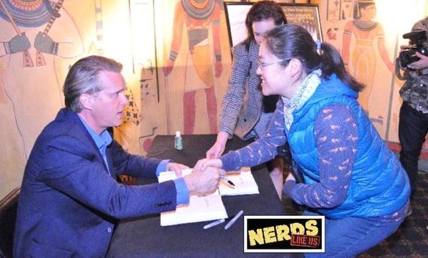 Official photo from Cary Elwes' book signing