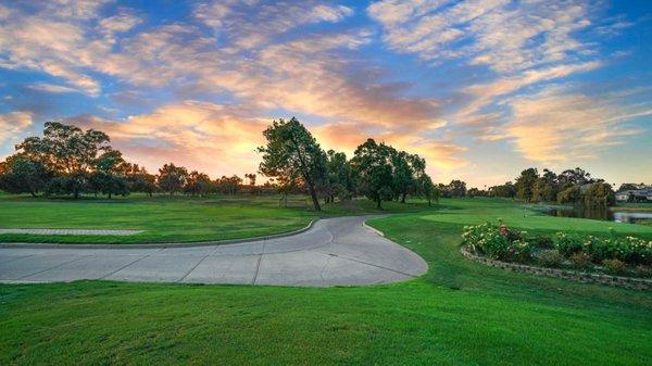 I was shooting a local property for a real estate agent and went by the golf course at sunset.  Not disappointed!