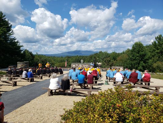 9/11 Memorial Service at the Cathedral of the Pines, representatives from all the N.E. States