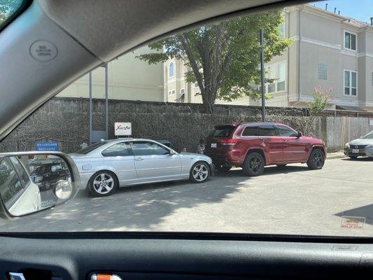 How stupid and thoughtless do you need to be to park in front of the air compressor and just lounge around there on the ground?