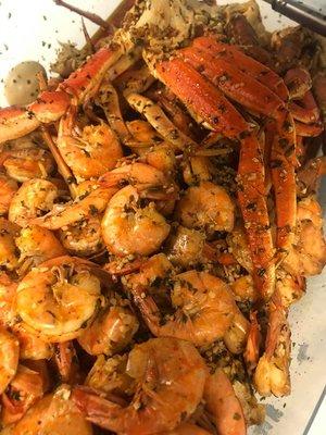 pounds of crab & shrimp