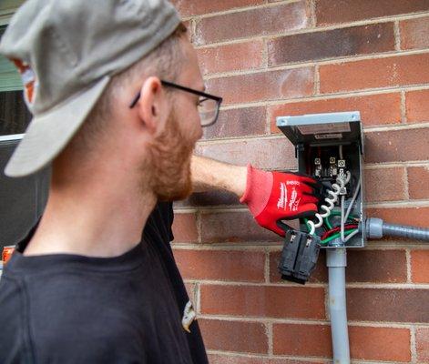 Don't let sparks fly! TriCities Electric installs essential disconnects for outdoor services, protecting your property and loved ones.