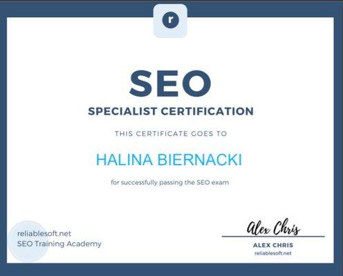 SEO Certification