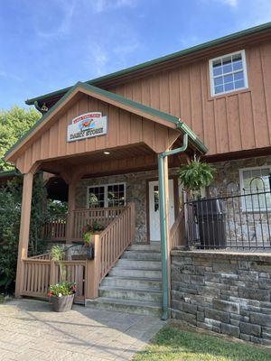 Lapp Valley Farms Entrance to their Ice Cream Shop and fresh milk.