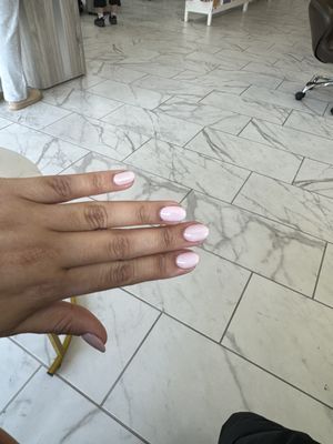 Acrylic overlay with gel polish