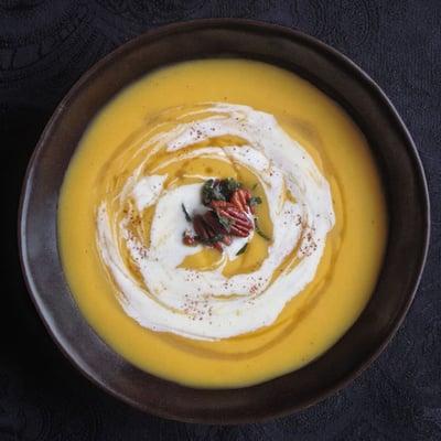 Butternut Squash and Bourbon Soup