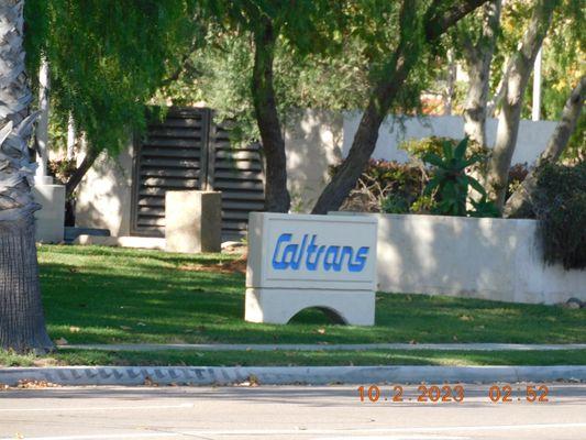 From the first office this is the one sign that you saw you have found the main office of Caltrans and the greatest workers.