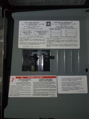 Portable generator transfer panel