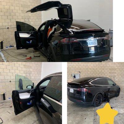 Hello magic 15 %% front windows ceramic Tesla x