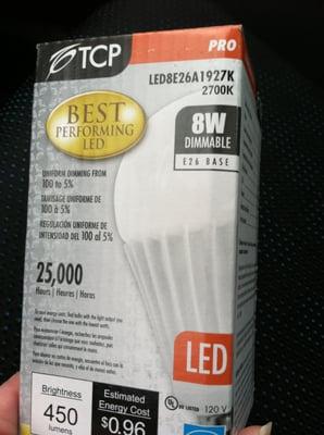 luv the free dimmable LED bulb i picked up from Fairport Electric