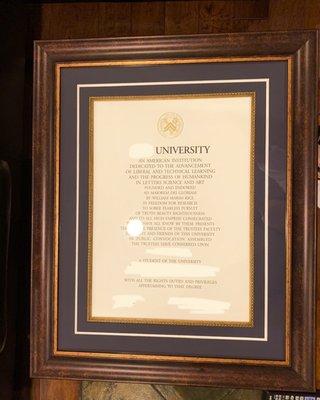 Diploma Frame