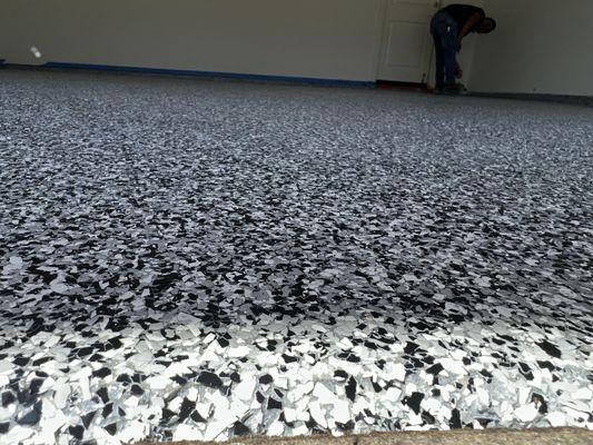 Heavy Duty Epoxy Flake  Garage