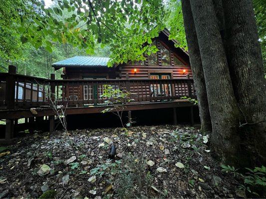 Deck overlooking the creek.