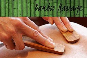 Warm bamboo massage