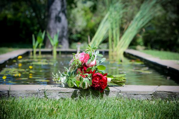 The grounds include all sorts of nooks and crannies to explore, including the little fountain in the back.