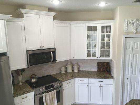 The finished kitchen.