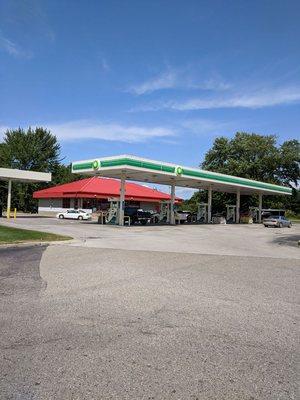 Located at the intersection of Apple Avenue (M46) and Mill Street in Muskegon