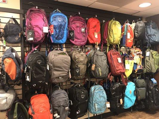 Extensive backpack selection