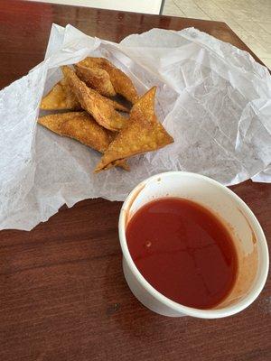 5. Fried Wonton "Crab Rangoons"