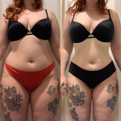 Online client fat loss transformation (3 months)