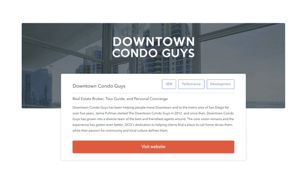 Downtown Condo Guys - one of our client projects