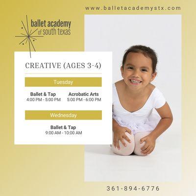 Classes for ages 3-4