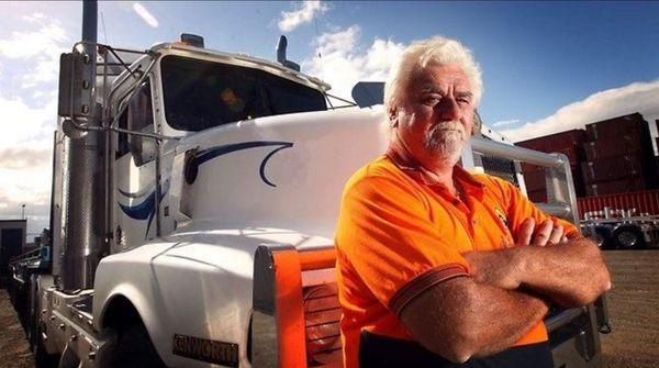 Our man in front of his truck!