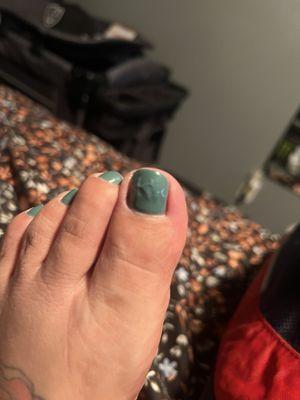 gel polish not properly cured :/