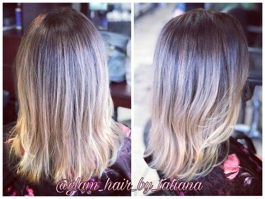 Natural blonde balayage