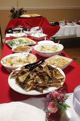 Arabic (Lebanese) Buffet at Sawyer Hall - Suha's Catering